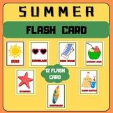 Summer Vocabulary flashcards, bulletin board Idea , Summer