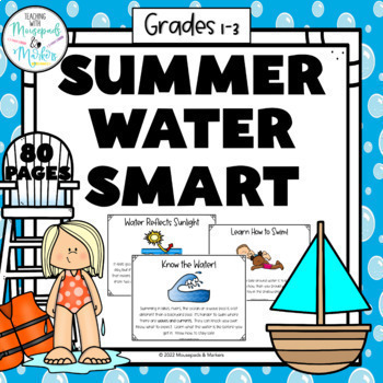 Preview of 1st Grade Summer Water Safety:  Safety Posters, Lessons, and Activities