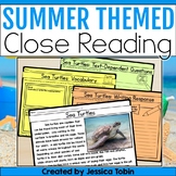 Summer Reading Comprehension - Summer Close Reading Passag