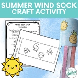 Summer Wind Sock Craft Activity - Art Project - May June July Art