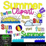 Summer Word Clipart for Personal and Commercial Use