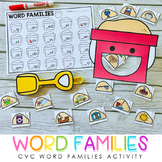 Summer Word Families - CVC Word Families - Feed the Activi