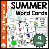 Summer Word Cards | Vocabulary Writing Center | Independen