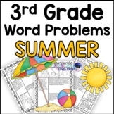 Summer Word Problems Math Practice 3rd Grade Common Core