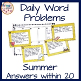 Summer Word Problems Within 20