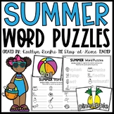 Summer Word Puzzles