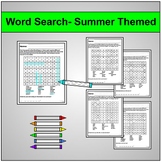 Summer Word Search