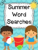Summer Word Searches / Summer Activity / Find summer words