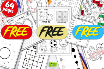 Preview of Summer Word Search, Crossword, Puzzle, Dot to Dot, Mazes, Back To School, free