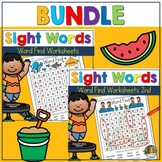 Back to School Word Search Sight Word High Frequency Words