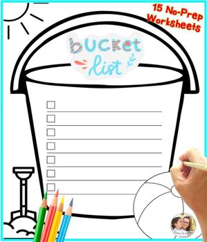 Preview of My Summer Bucket List Craft Template Wordsearch Letter to Next Years Students