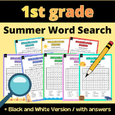 Summer Word Search and Puzzles 1st Grade - Fun End of Year