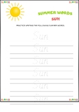 Summer Word Tracing and Vocabulary Boost