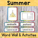 Summer Word Wall Words and Activities