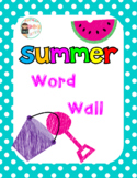 Summer Word Wall with activities