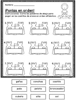 summer word work bilingual activities by mm bilingual tpt