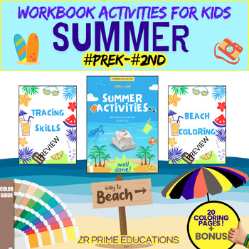 Preview of Summer Workbook (End-of-The-Year Parties/Activities/Fun) for kids + GIFT store