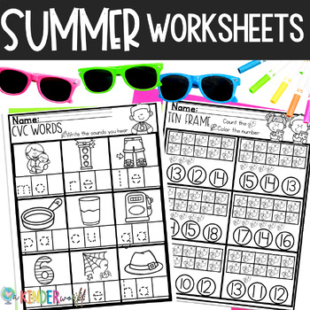 Preview of Summer Worksheets | Summer Packet