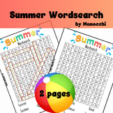 Summer Worsdsearch: Engaging wordsearch activity for summer