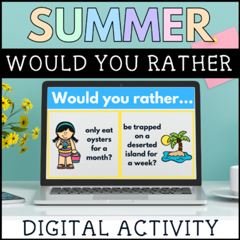 Summer Would You Rather: Digital Activity by TheTechieFrenchie | TPT