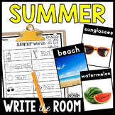 Summer, End of the Year, Write the Room w/ Summer Vocabula