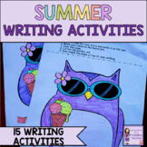 Summer Writing Prompts, Activities, and Craftivity
