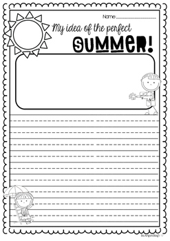 Summer Writing Activities and Craft by Lauren Fairclough | TPT