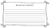 Summer Writing Activity