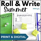 Summer Writing Activity & Prompts - Roll & Write Center w/