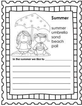 Anchor Chart and Writing Prompts {Summer} by Your Teacher Assistant