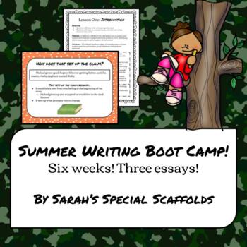 Preview of Summer Writing Boot Camp Bundle!