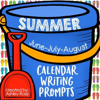 Preview of Summer Writing Prompts - 2024 Summer Writing Journal Prompts - Updated Yearly