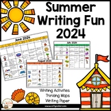 Summer Writing Calendar and Journal for Kindergarten and 1