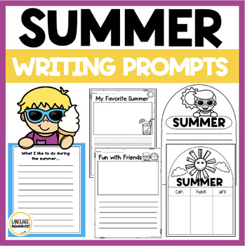 Summer Writing Center Activities by Language Adventurist | TPT