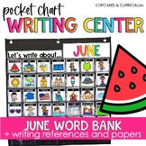 Summer Writing Center for June Vocabulary Words & June Writing