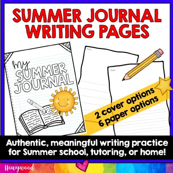 Preview of Summer Writing Journal : AWESOME for Summer School, Tutoring, or Home!
