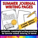 Summer Writing Journal : AWESOME for Summer School, Tutori