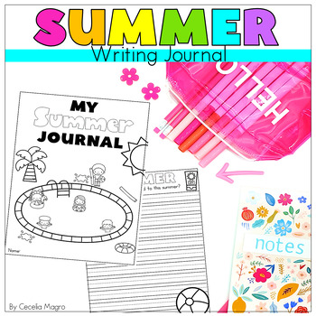 Preview of Summer Writing Journal Informative Opinion Narrative