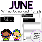 Summer Writing Journal June Prompts Beach, Summer, and Foo