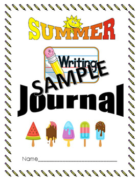 Preview of Summer Writing Journal with Primary Lines