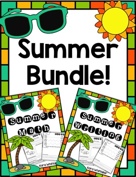 Preview of Summer Math & Writing Bundle