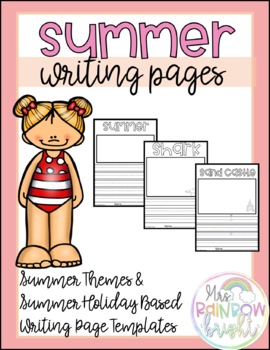 Preview of Summer Writing Page Templates