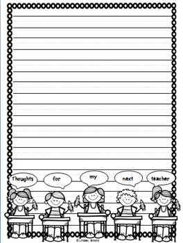 Summer Writing Paper by Little Minds and Hearts | TpT