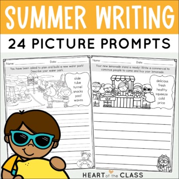 Summer Writing Prompts {Picture Prompts} by Heart of the Class - Donna ...