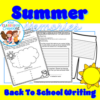 Summer Writing - Poetry - Shorts Writing activity by Kiwi Classroom ...