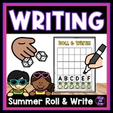 Summer Writing Practice | Roll and Trace | Roll and Write 
