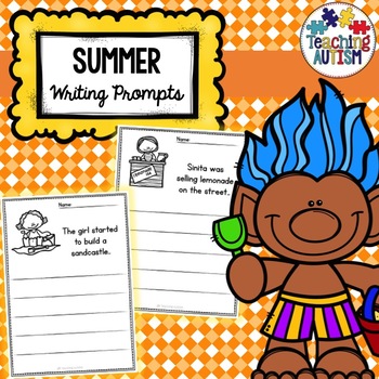 Summer Writing Prompt Worksheets by Teaching Autism | TpT
