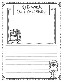 Summer Writing Prompts by Searching For Silver | TPT