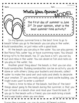 Summer Writing Prompts by Think Grow Giggle | Teachers Pay Teachers