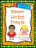 Summer Writing Prompts (3rd-5th) 